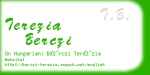 terezia berczi business card